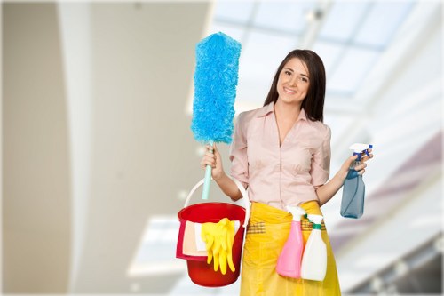 Microfiber cloths and spray bottle used for house cleaning