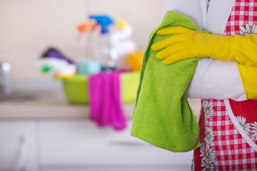 Cleaner preparing a home for a one off cleaning service