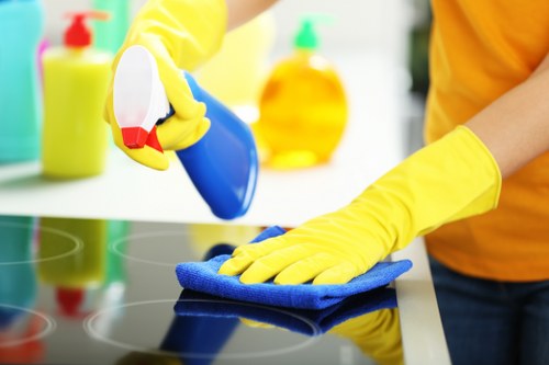 Commercial one off cleaning in an office space