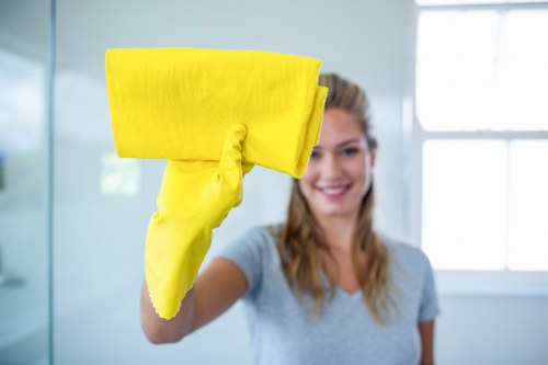 Sanitizing high-touch surfaces as part of regular cleaning