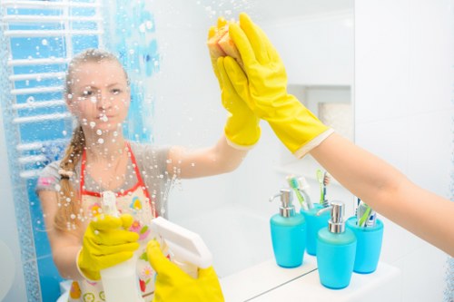 Deep cleaning a bathroom during a one off cleaning appointment