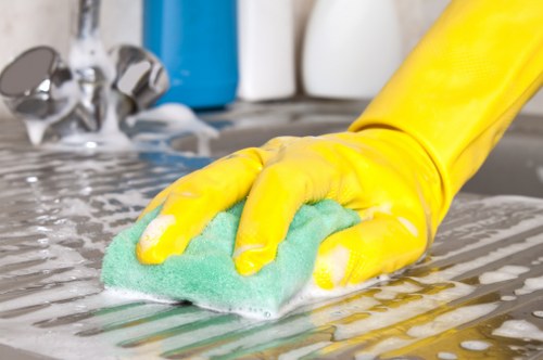 Spot cleaning a rug stain with care